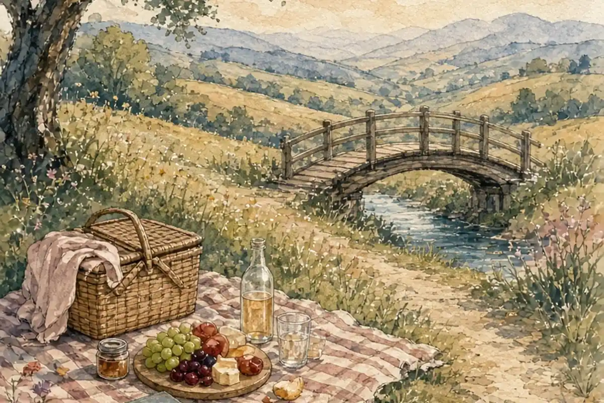 Illustration for Romantic Picnic Ideas for an Effortless Outdoor Date