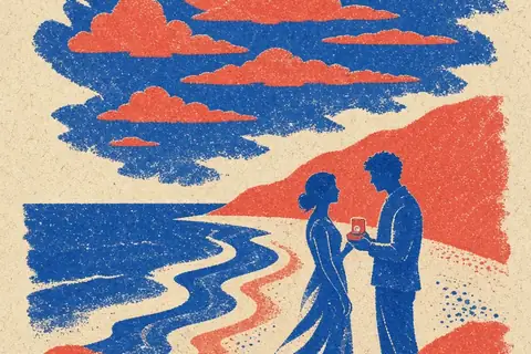 Illustration for Beach Proposal Ideas to Plan a Meaningful Moment