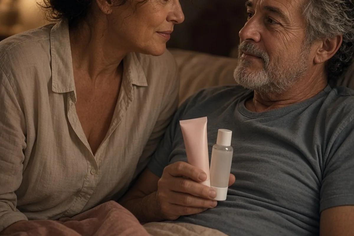 Illustration for Lubricants for Menopause Dryness: Choosing Comfort and Ease