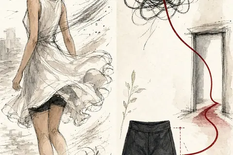 Illustration for Shorts Under Dresses for Comfort, Coverage, and Ease