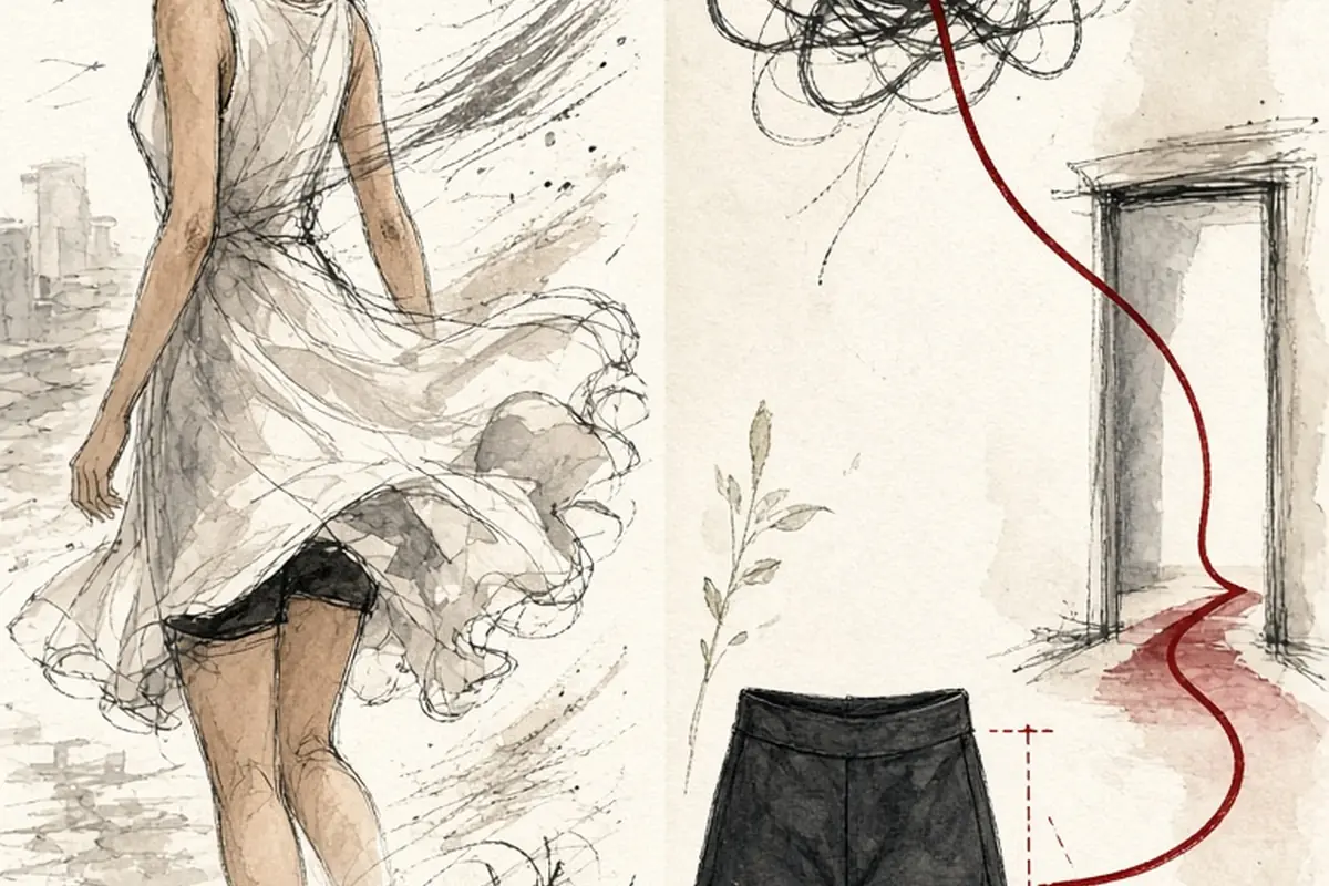 Illustration for Shorts Under Dresses for Comfort, Coverage, and Ease