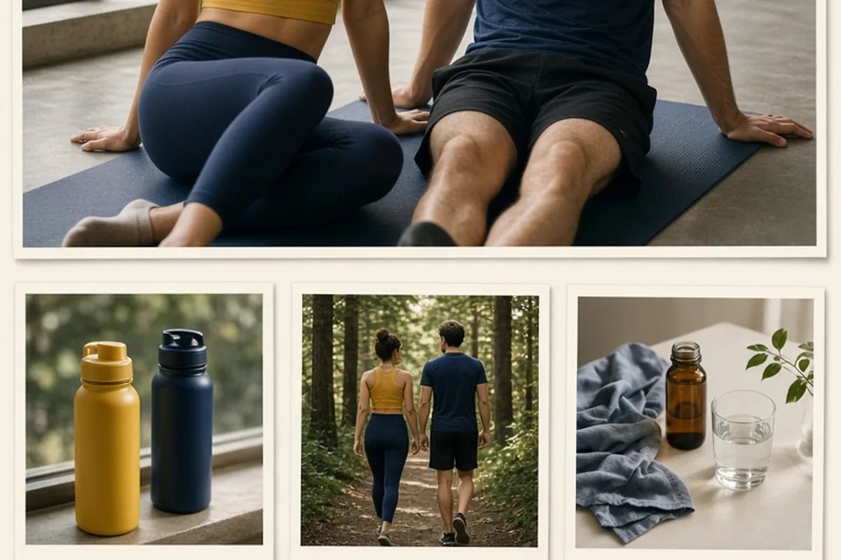 Illustration for Couples Who Workout Together: Boosting Mutual Intimacy
