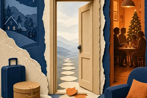Illustration for Should You Spend the Holidays Together as a Couple