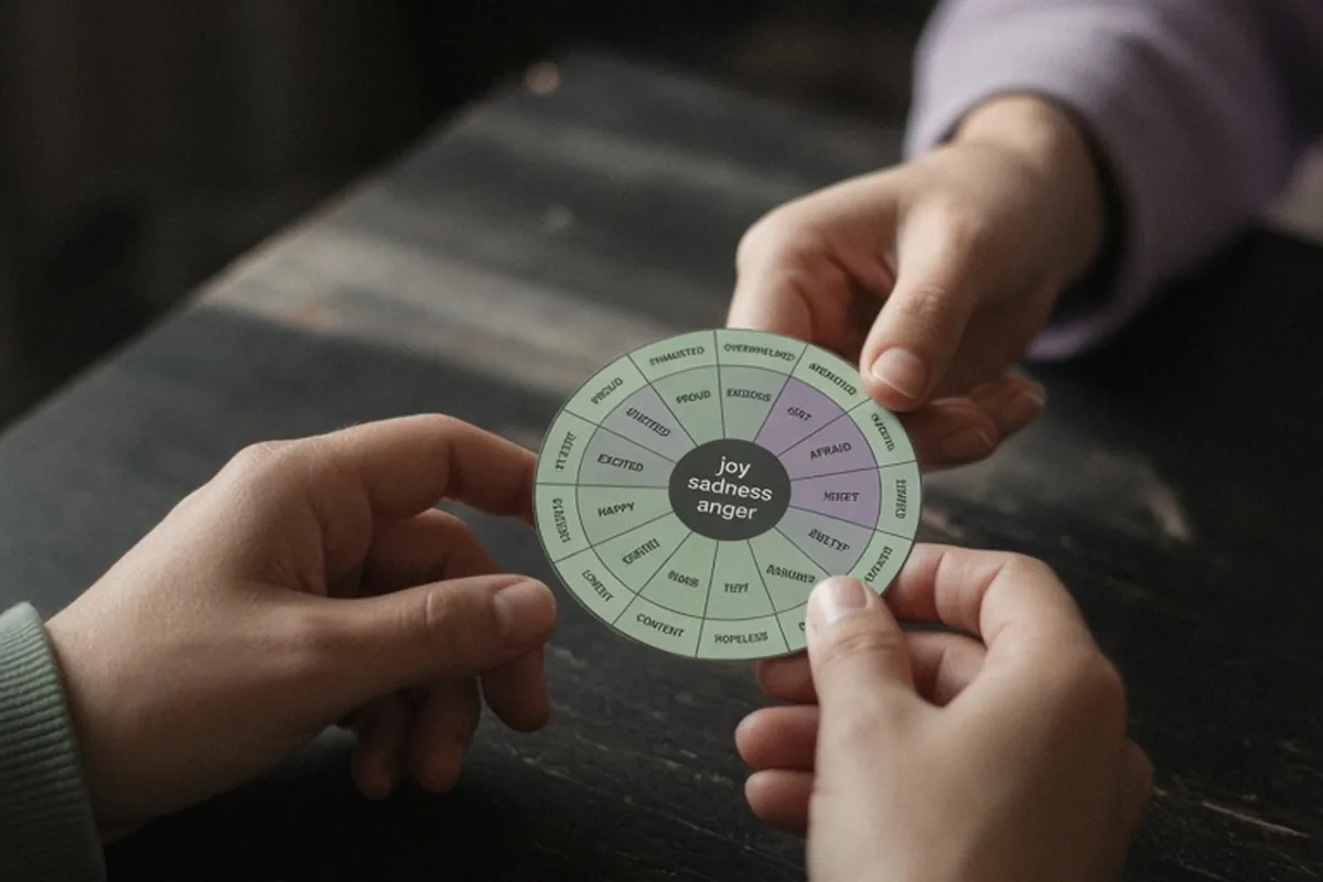 Illustration for Using an Emotion Wheel to Understand Your Feelings