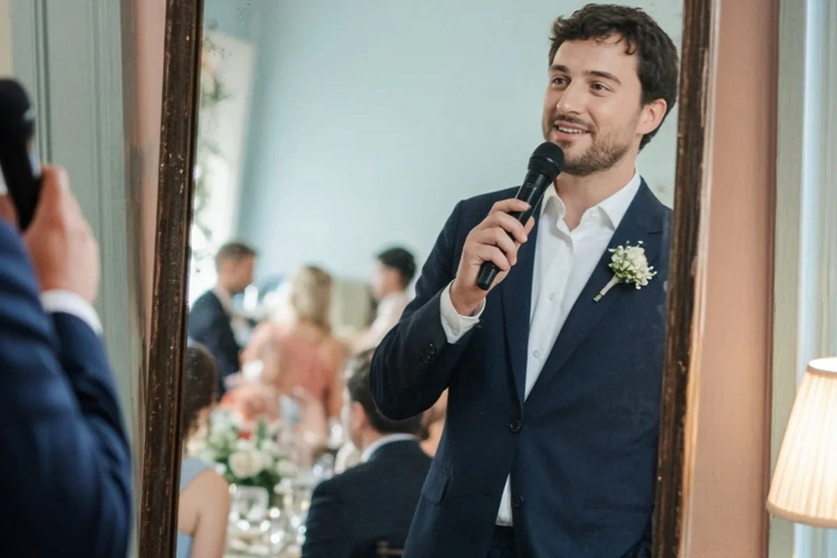 Illustration for Funny Wedding Toasts That Charm Guests Without Awkwardness