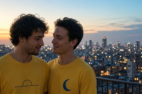 Illustration for Gay and Lesbian Couple Shirts: Choosing Meaningful Fits