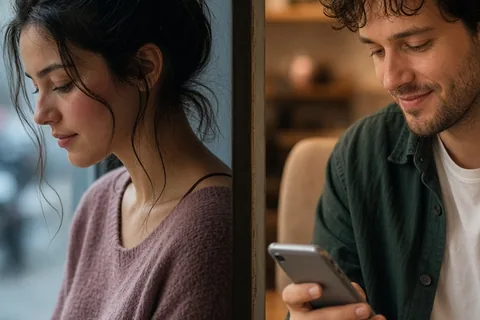 Illustration for How to Flirt Over Text Naturally and Build Chemistry