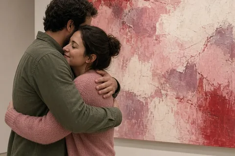 Illustration for How to Hug Someone with Warmth and Confidence