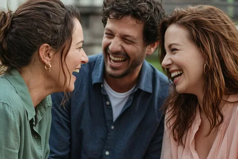 Illustration for Friends Laughing Together to Strengthen Your Marriage