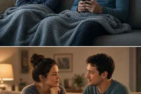 Illustration for Couple on the Sofa: Rebuilding Closeness When Distance Sets In