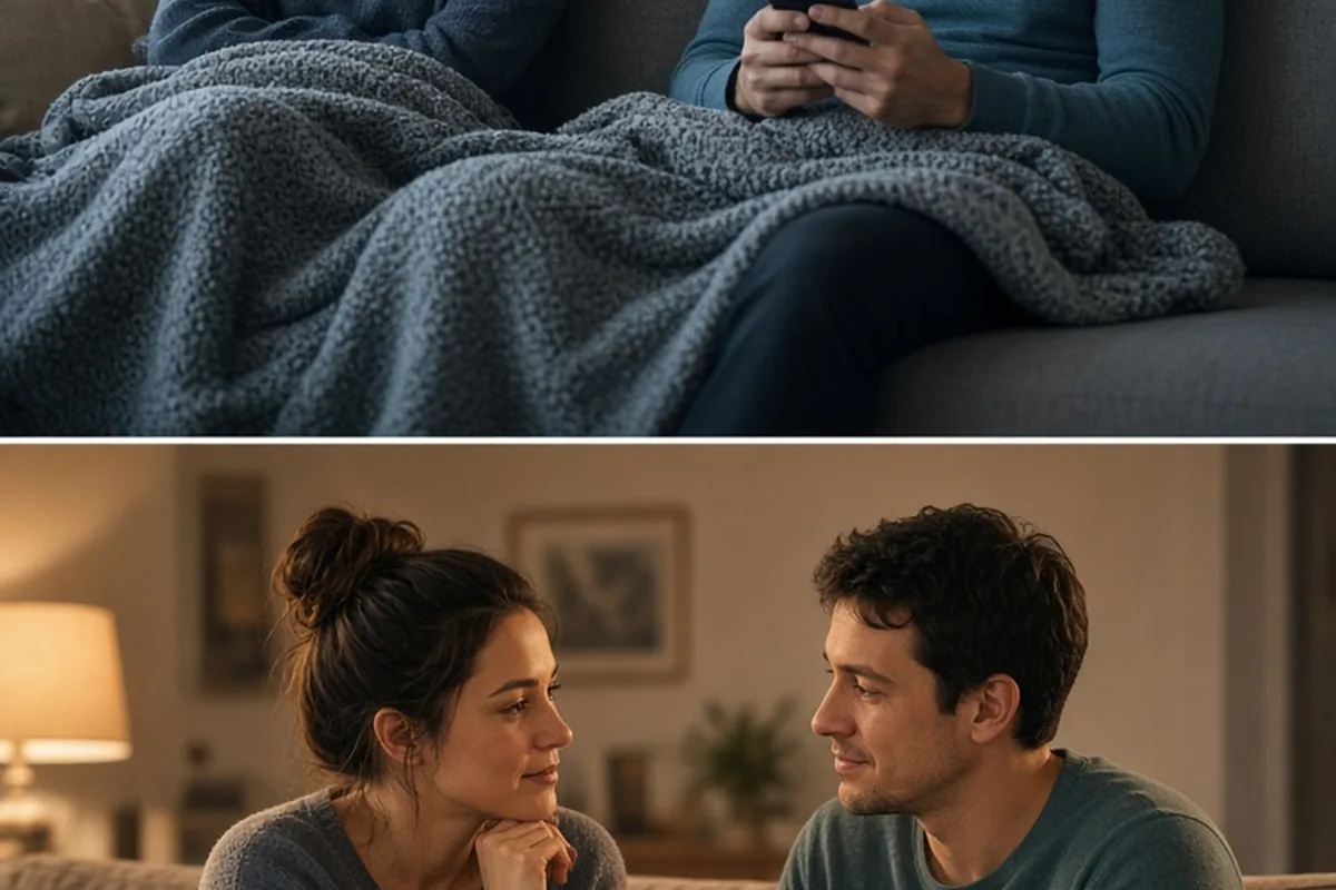 Illustration for Couple on the Sofa: Rebuilding Closeness When Distance Sets In