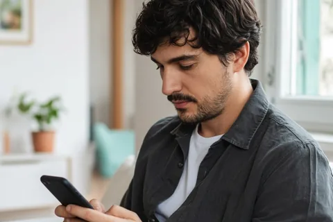 Illustration for Man Texting a Lover on Phone: Spot Signs and Set Boundaries