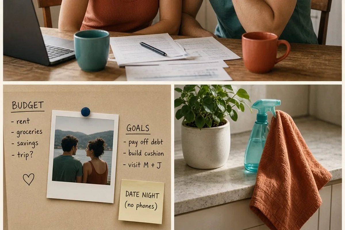 Illustration for First Year of Marriage: Navigating Daily Life Together
