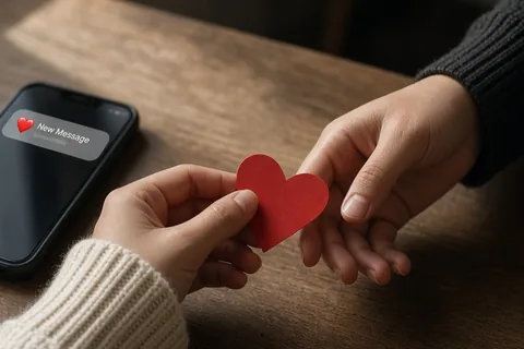 Illustration for Red Heart Emoji Meaning from a Girl and How to Respond