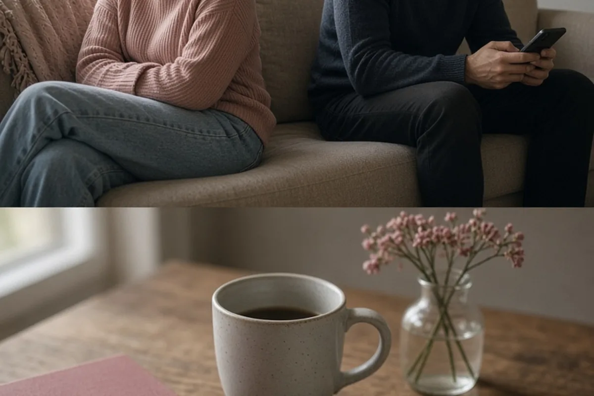 Illustration for Feeling Sad and Lonely in a Relationship: How to Reconnect