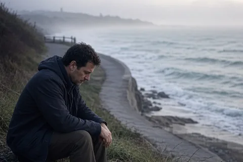 Illustration for Sad Man Facing a Divorce: Steps to Cope and Rebuild