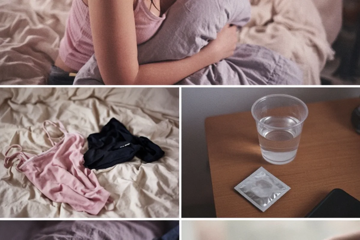 Illustration for Lady Regretting a Hookup: How to Process Guilt and Move Forward
