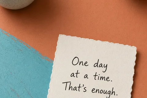 Illustration for One Day at a Time Quotes to Reduce Daily Overwhelm
