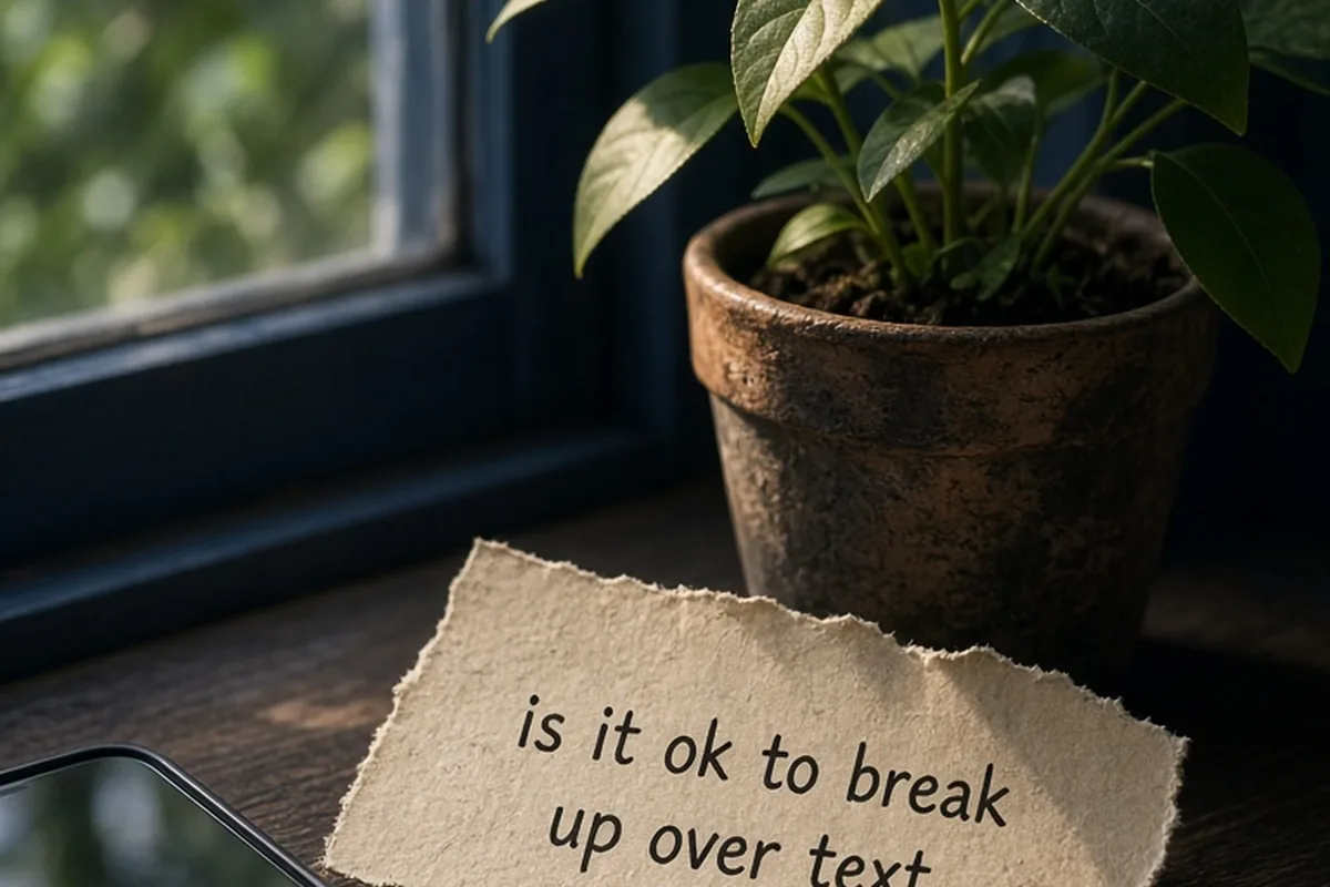 Illustration for Breaking Up Over Text: How to Decide and What to Say