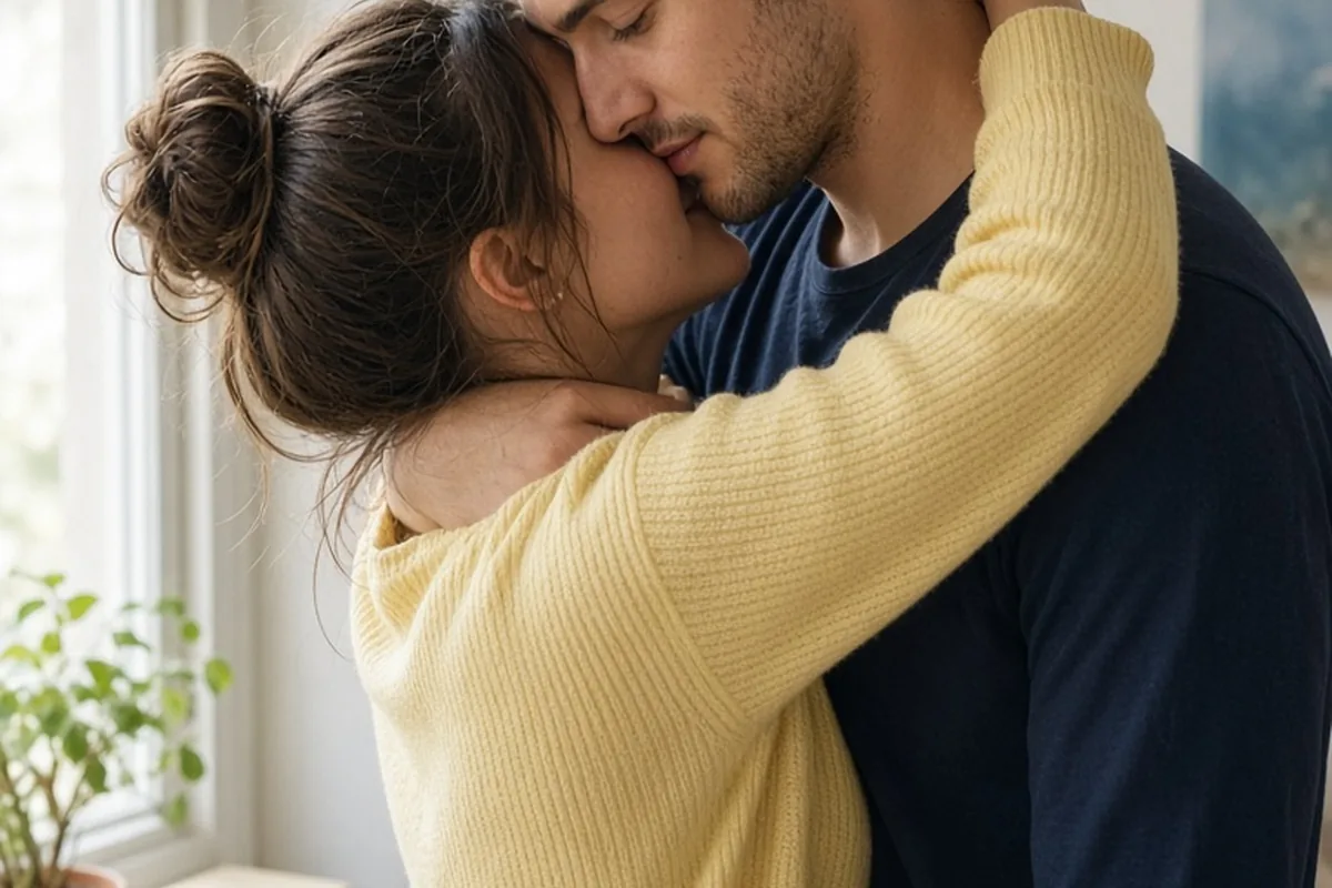 Illustration for Why Girls Hug Around the Neck and How to Read It