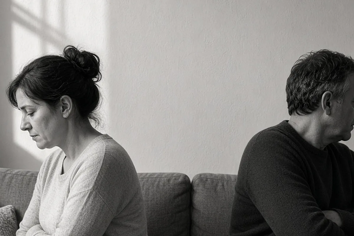 Illustration for Body Language of Unhappy Married Couples: Spotting Signs