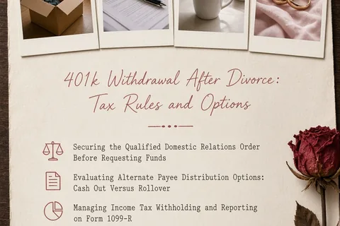 Illustration for 401k Withdrawal After Divorce: Tax Rules and Options