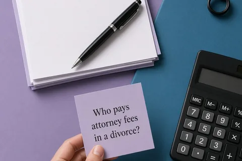 Illustration for Who Pays Attorney Fees in a Divorce? Rules and Options