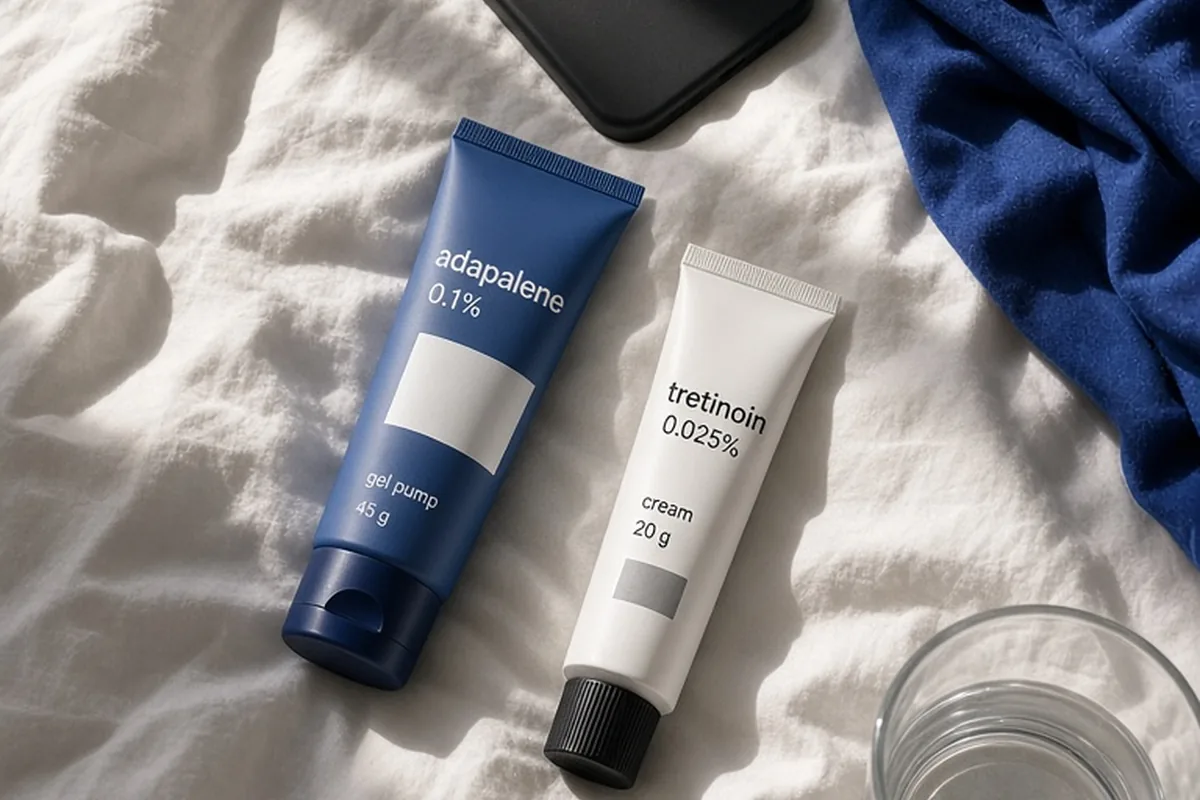 Illustration for Adapalene vs Tretinoin: Choosing the Best Retinoid for You