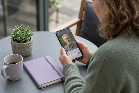 Illustration for Safety when dating online over 50