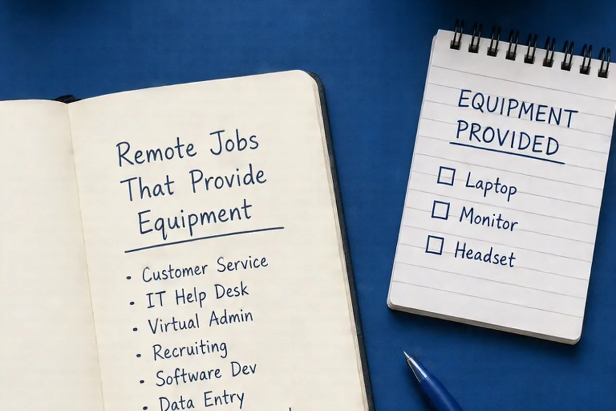 Illustration for Remote Jobs That Provide Equipment: Roles and Application Guide