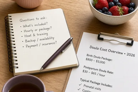 Illustration for How much does a doula cost in 2026?