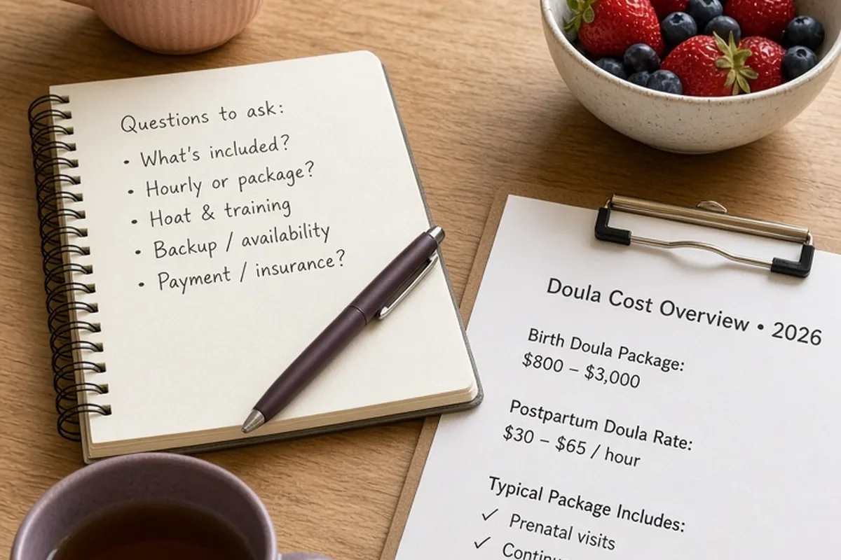Illustration for How much does a doula cost in 2026?