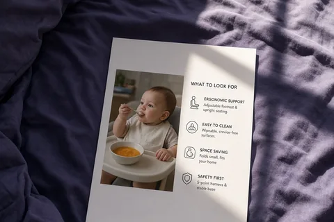 Illustration for Best High Chairs: Finding Safety, Easy Cleaning, and Value