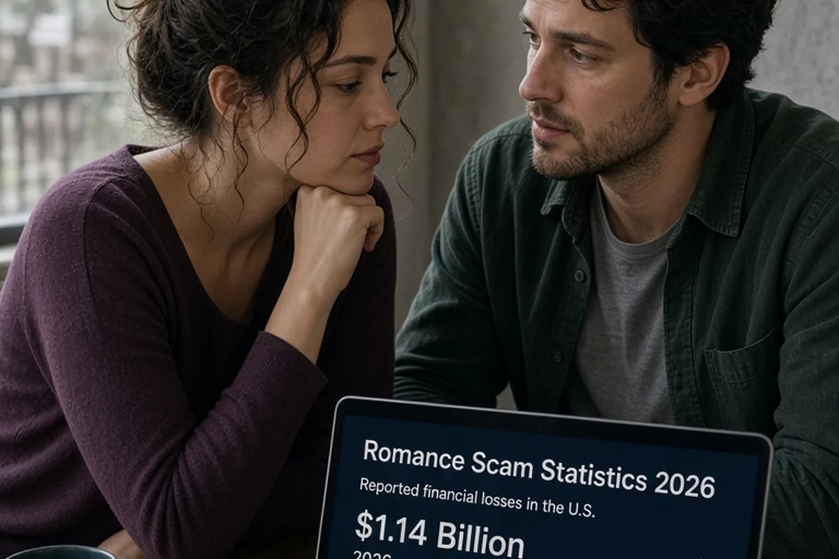 Illustration for Romance scam statistics 2026