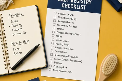 Illustration for Baby Registry Checklist for Everyday Essentials