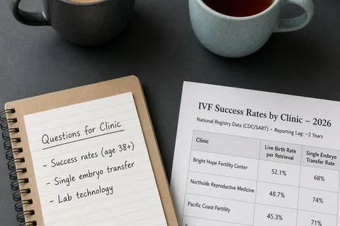 Illustration for IVF Success Rates by Clinic: How to Compare Data