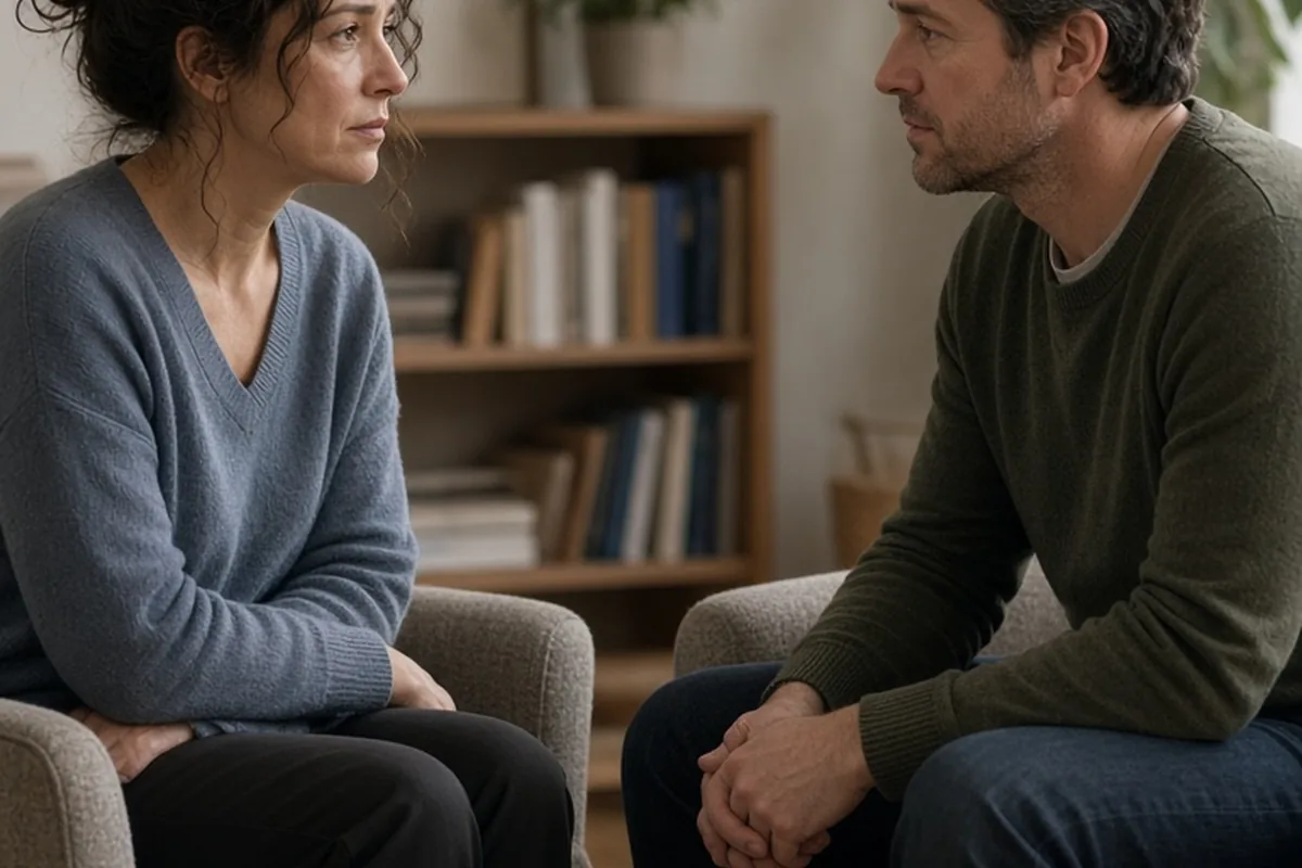 Illustration for What Happens in Couples Therapy to Rebuild Connection
