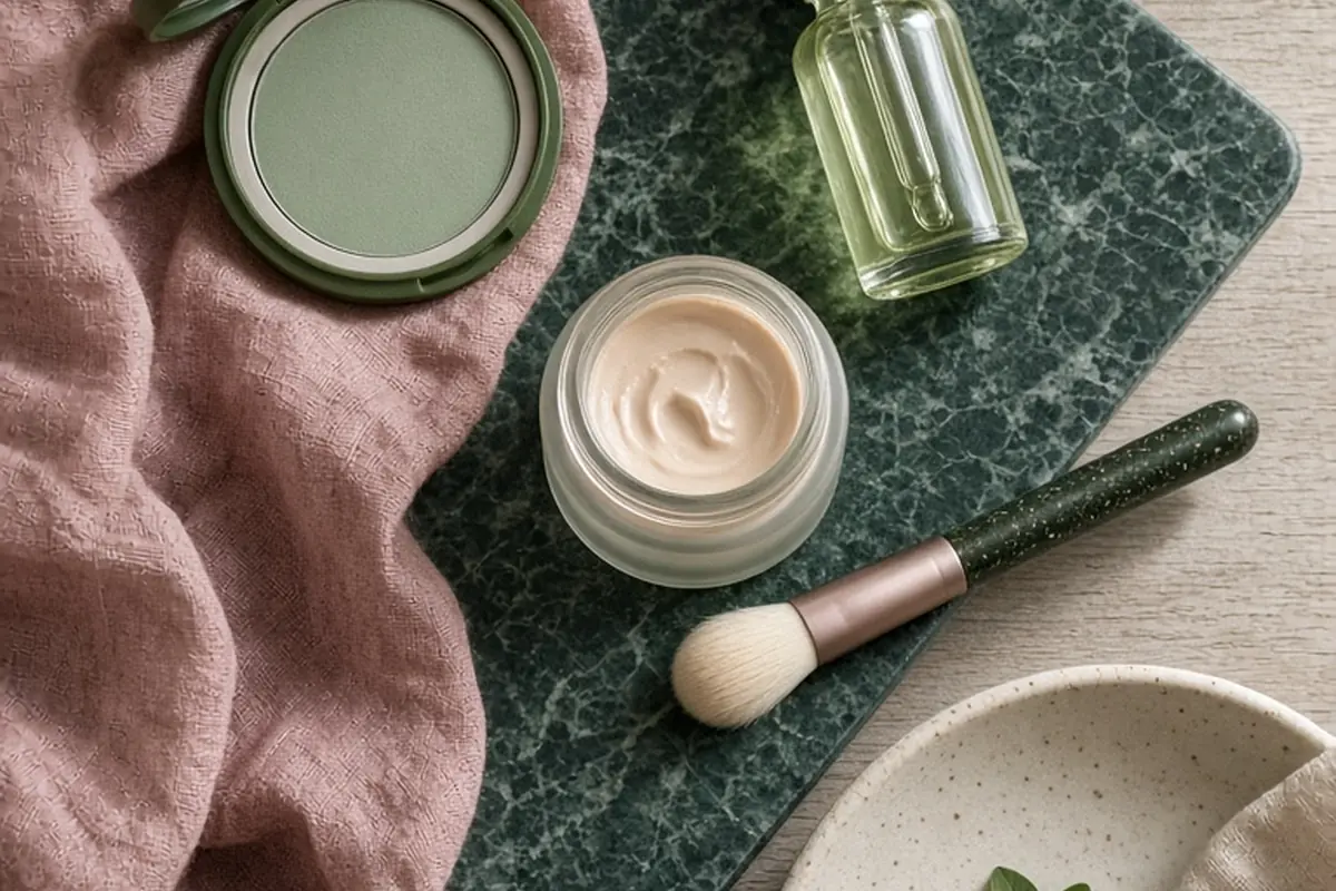 Illustration for Rosacea-Friendly Makeup for Calming Skin Redness