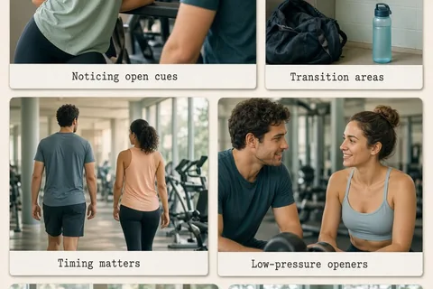 Illustration for Gym Etiquette for Meeting People: Build Real Connection