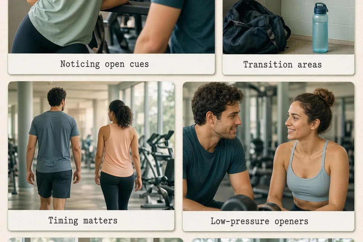 Illustration for Gym Etiquette for Meeting People: Build Real Connection