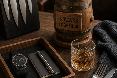 Illustration for 5th Anniversary Gifts for Him: Meaningful Wood and Modern Ideas
