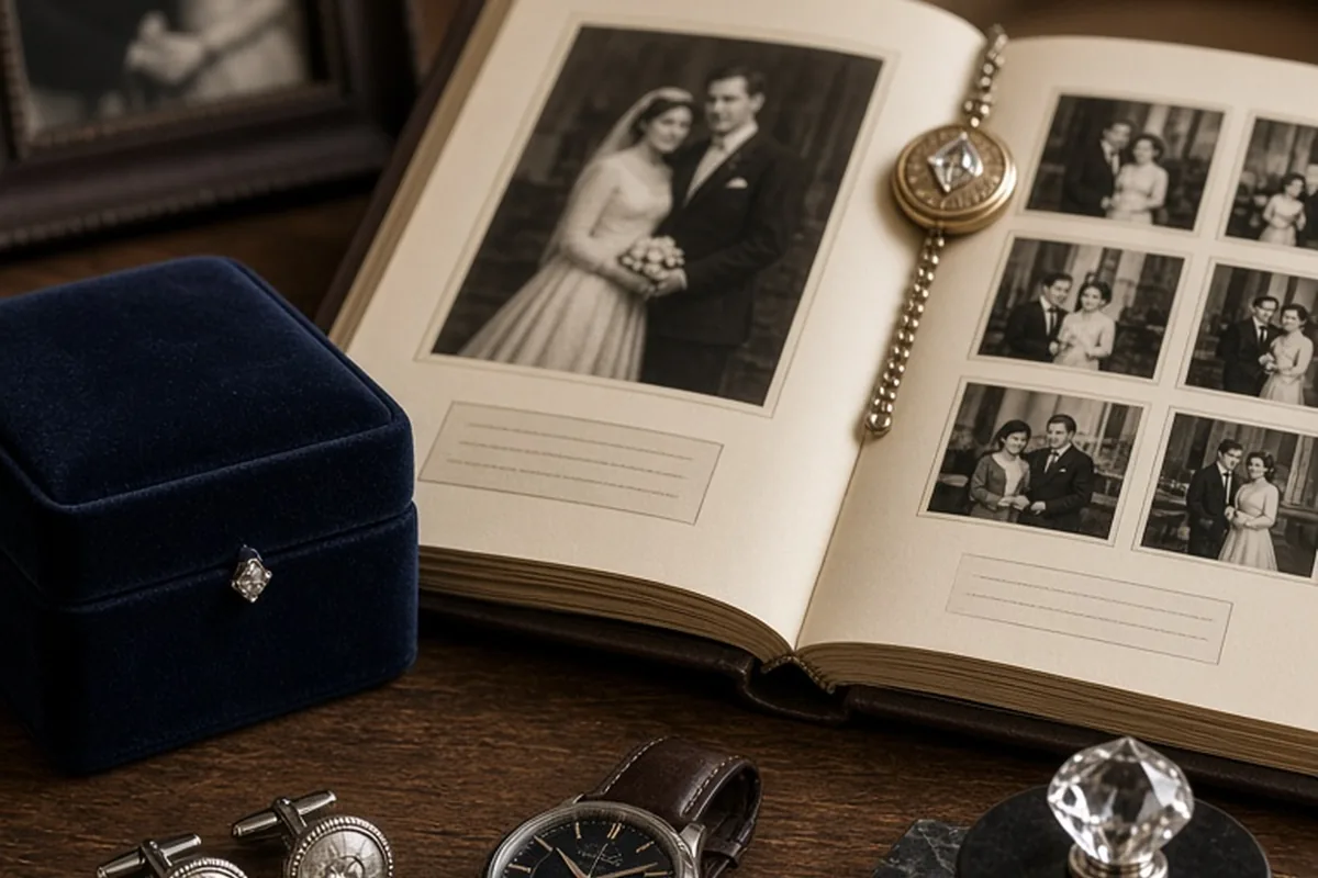 Illustration for 60th Anniversary Gifts for Him to Celebrate Lasting Love
