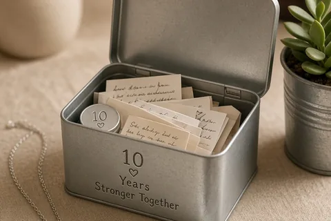 Illustration for Cheap 10th Anniversary Gifts for Your Wife That Feel Special