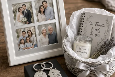 Illustration for Budget Silver Anniversary Gifts for Couples to Cherish