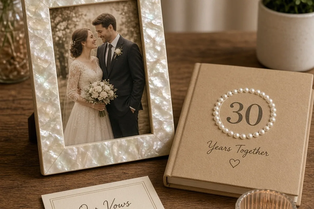 Illustration for Cheap 30th Anniversary Gifts for Couples to Cherish
