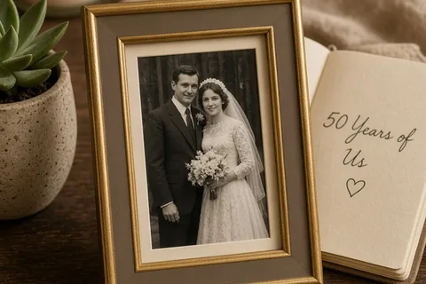 Illustration for 50th Anniversary Gifts for Your Husband on a Budget