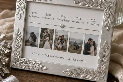 Illustration for DIY 25th Anniversary Gifts for Wife to Celebrate Your Bond