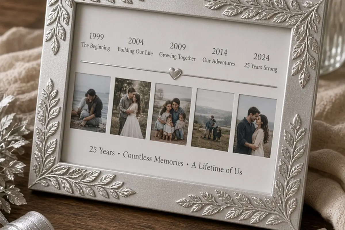 Illustration for DIY 25th Anniversary Gifts for Wife to Celebrate Your Bond
