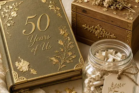 Illustration for DIY 50th Anniversary Gifts for Her with Personal Meaning