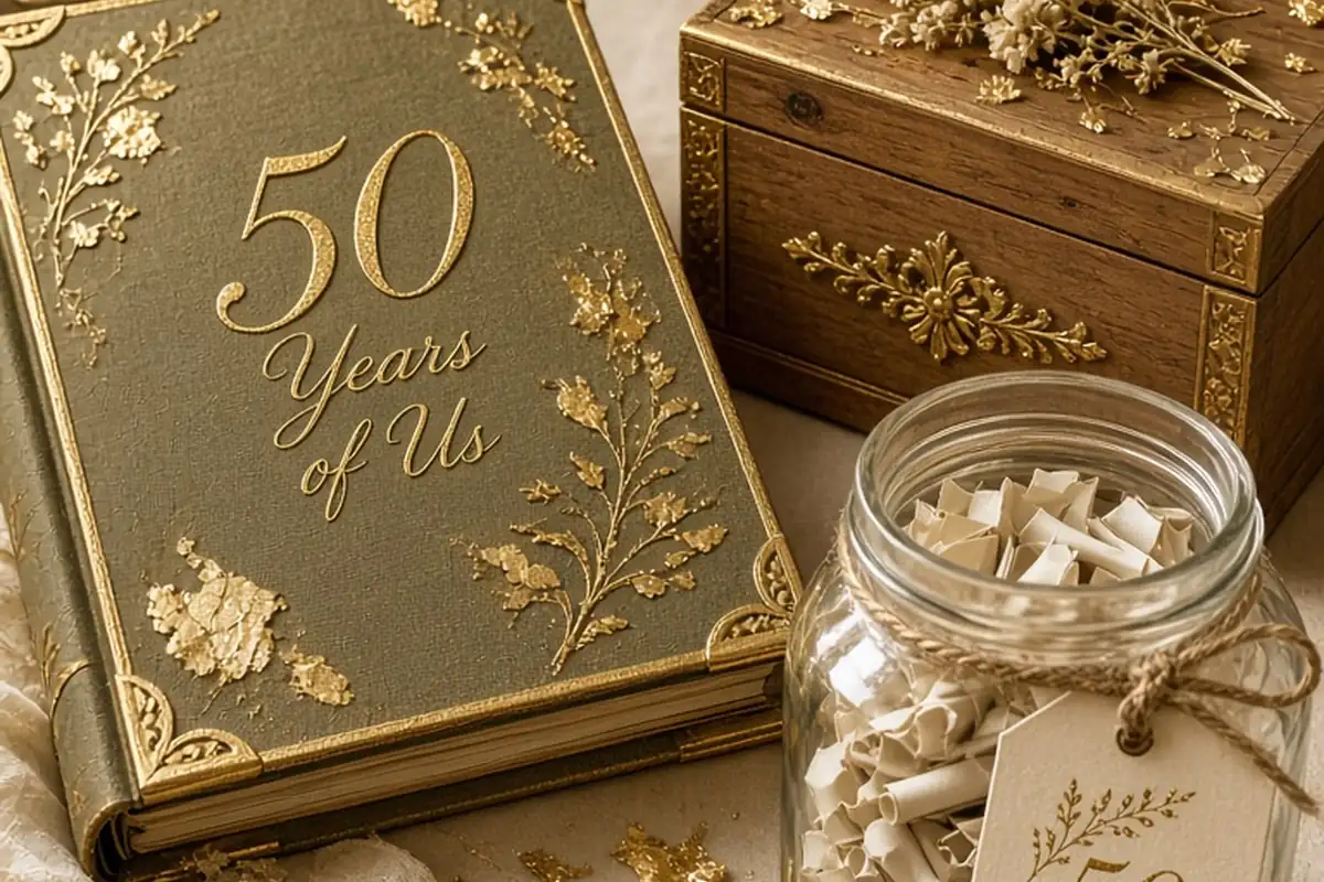 Illustration for DIY 50th Anniversary Gifts for Her with Personal Meaning